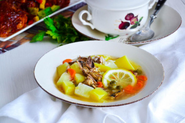 Canned saury ear with rice