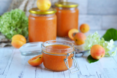 Apricot jam with agar agar on winter