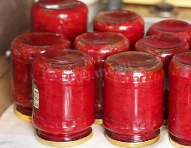 Borscht dressing for winter beetroot carrots