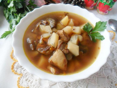 Mushroom soup with buttermilk