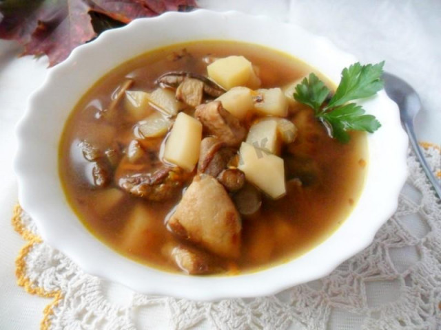 Mushroom soup with buttermilk