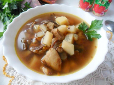 Mushroom soup with buttermilk