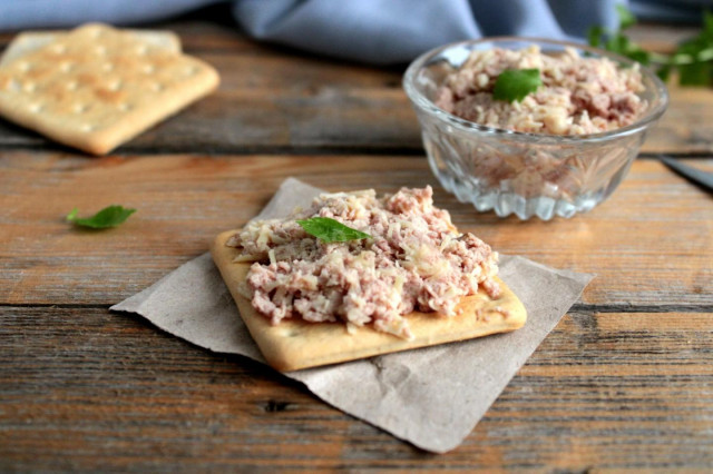 Cod liver appetizer