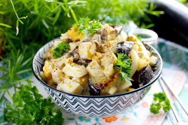 Eggplant salad like mushrooms