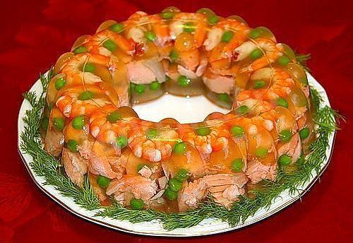 Salmon aspic