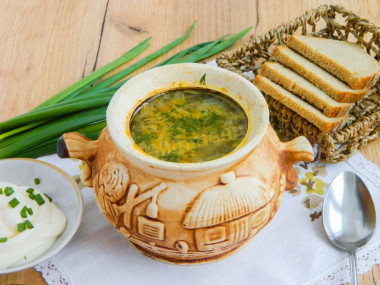 Cabbage soup with Peking cabbage