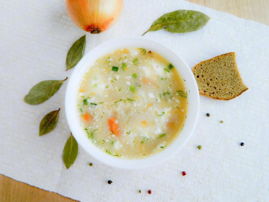 Cabbage soup with Peking cabbage