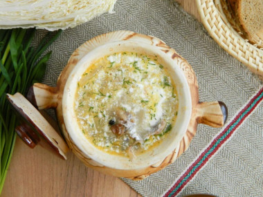 Cabbage soup with Peking cabbage