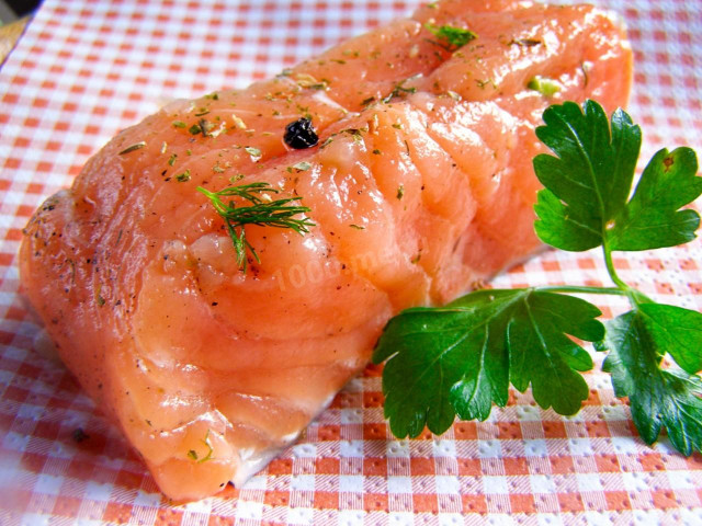 Salting salmon