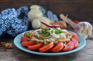 Tomato salad with soy sauce