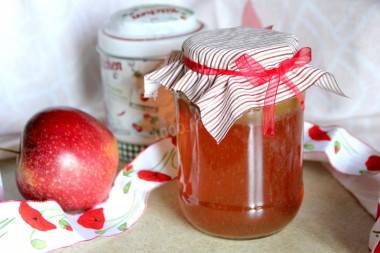 Apple juice for winter through a juicer