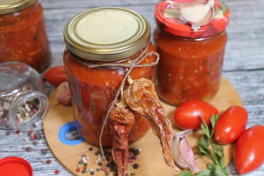 Eggplant in Tatar for winter