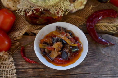 Eggplant salad for winter without sterilization