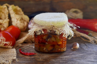 Eggplant salad for winter without sterilization