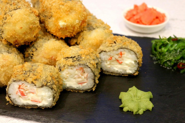 Tempura rolls - mayonnaise crab sticks cream cheese