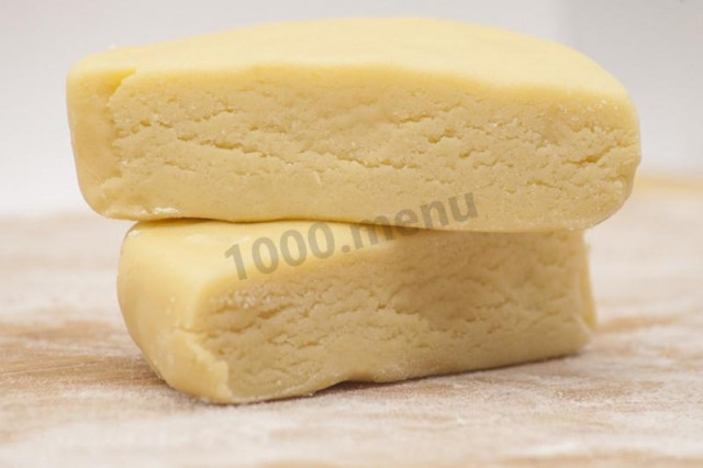 Unsweetened shortbread dough