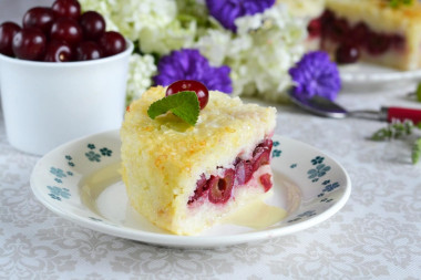 Rice casserole with cherries