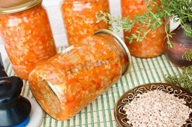 Preparation of Pickle from fresh cucumbers with pearl barley