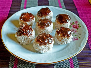 Curd chocolate balls