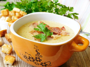 Mashed bacon soup