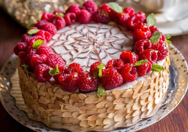 Esterhazy cake with almond flour