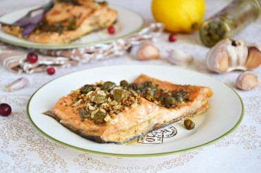 Trout with caper sauce