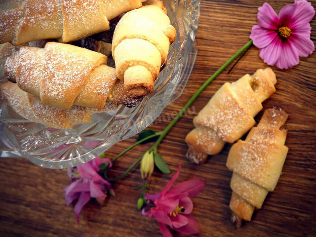 Bagels with dry custard