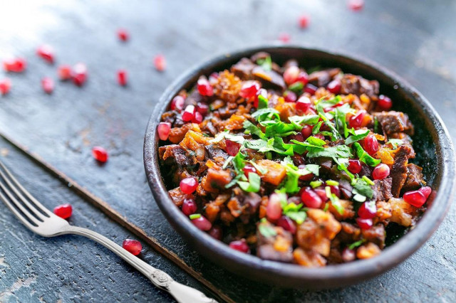 Beef giblet and pork Kuchmachi