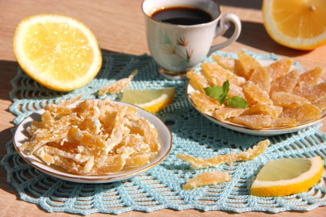 Candied lemon peel