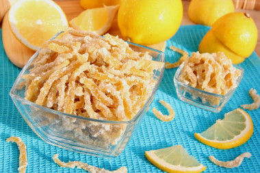 Candied lemon peel