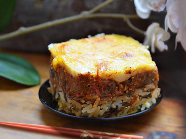 Dried eggplant casserole