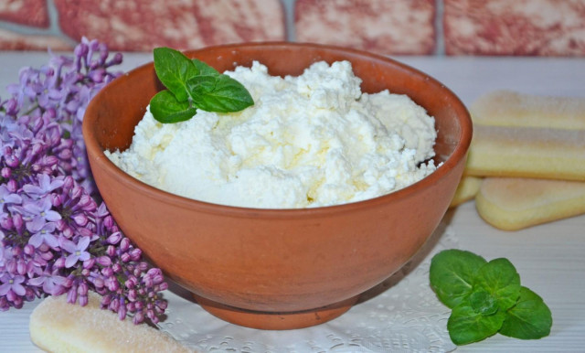 Ricotta cheese made from milk and cream