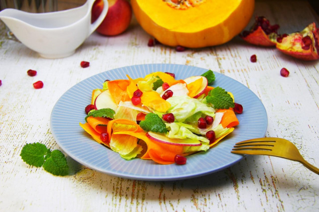 Fresh pumpkin salad