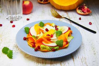 Fresh pumpkin salad