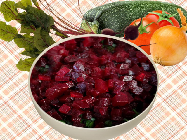 Pickled beetroot is fragrant