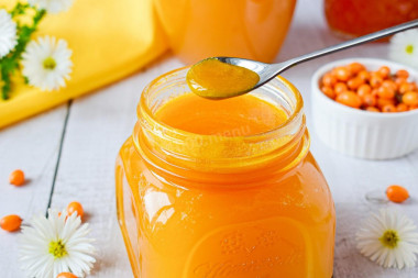 Sea buckthorn jelly for winter without cooking