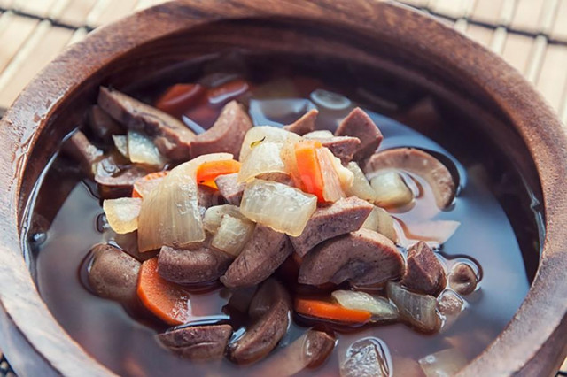 Irish lamb kidney soup