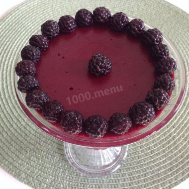 Blackberry mousse