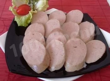 Homemade chicken sausage