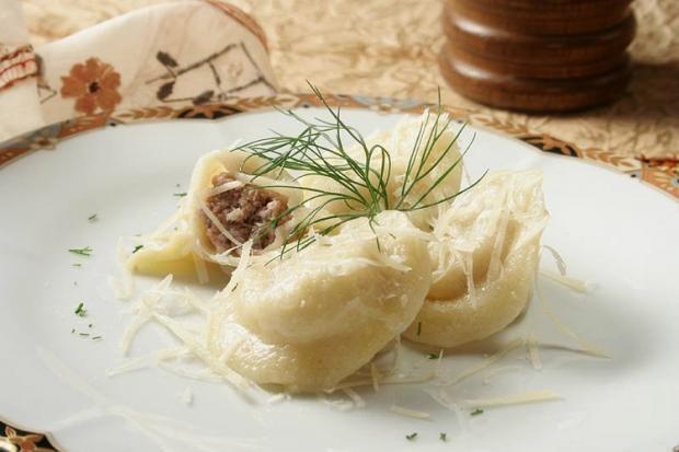 Siberian dumplings with mixed minced meat