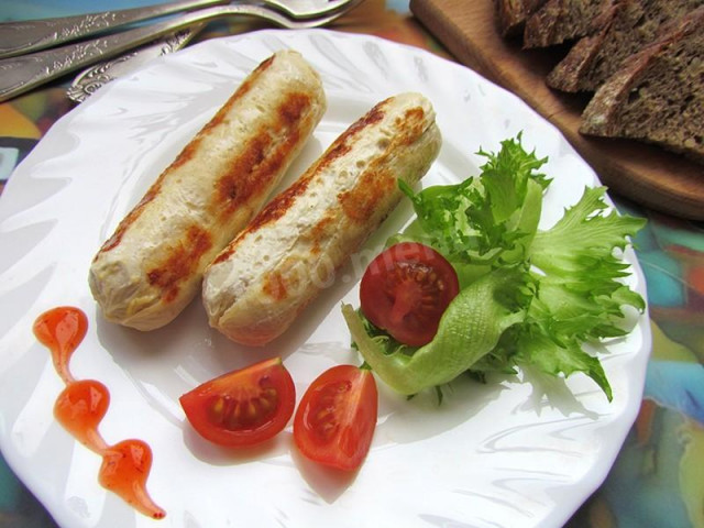 Homemade dairy sausages