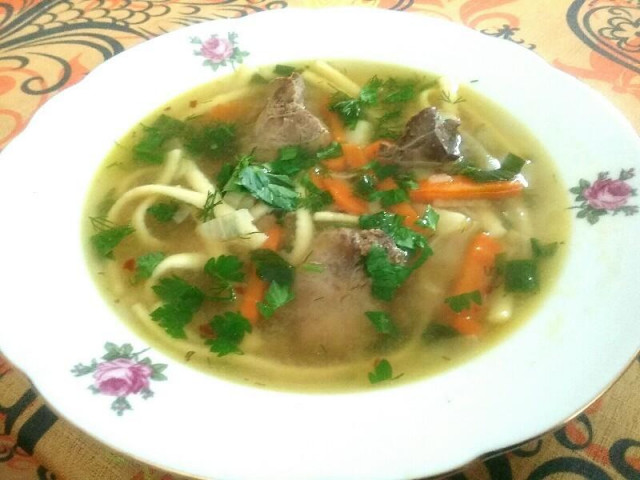 Chicken liver soup