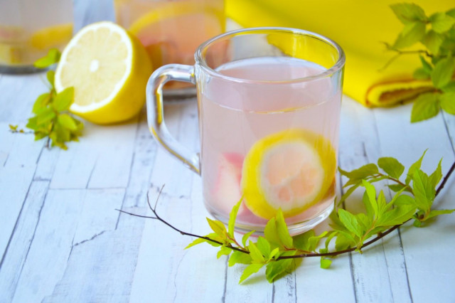 Rhubarb compote with ginger and lemon