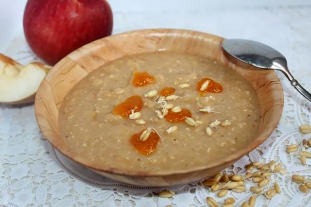 Sprouted wheat porridge