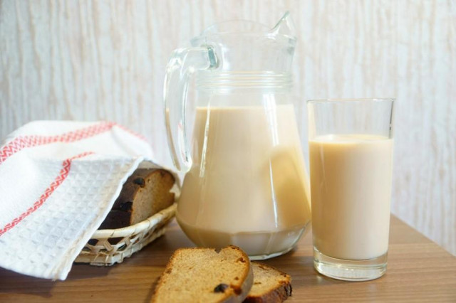 Melted milk in a thermos