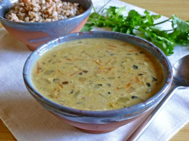 Gravy for buckwheat without meat