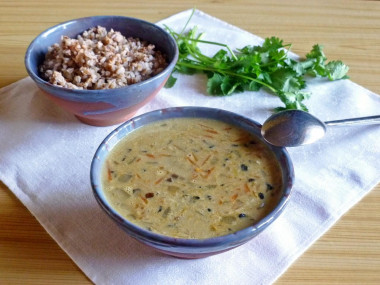 Gravy for buckwheat without meat