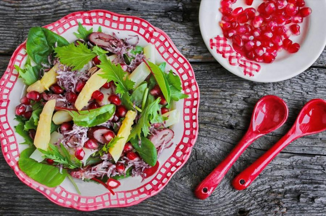 White asparagus salad