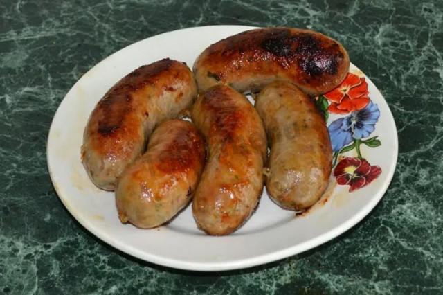 Pork salads in a frying pan