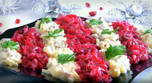 Beetroot and Herring salad Christmas